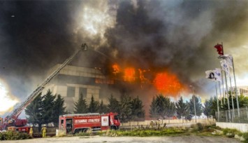 Silivri'de Mobilya Fabrikasında Yangın!