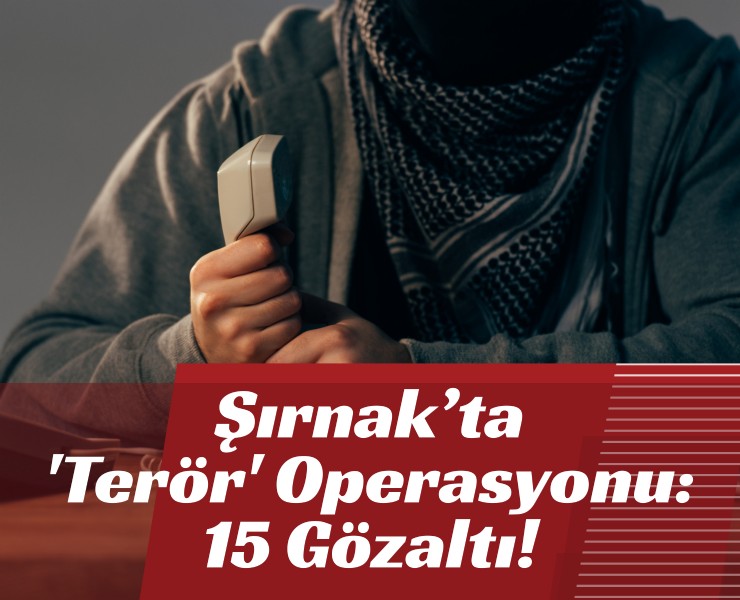 Şırnak’ta 'Terör' Operasyonu: 15 Gözaltı!