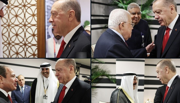 Erdoğan, Katar’da Liderler Resepsiyonuna Katıldı
