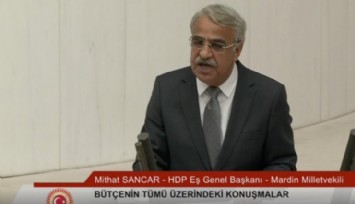 HDP'li Mithat Sancar'dan Bütçe Konuşması!