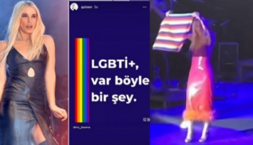 Gülşen Sahnede LGBT Bayrağı Açtı!