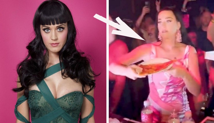 Katy Perry,  Dinleyicilere Pizza Fırlattı!