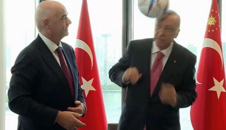 Erdoğan'dan Kafa Topu!
