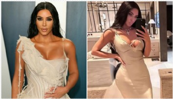 Kim Kardashian'ın Sütyensiz Pozu!