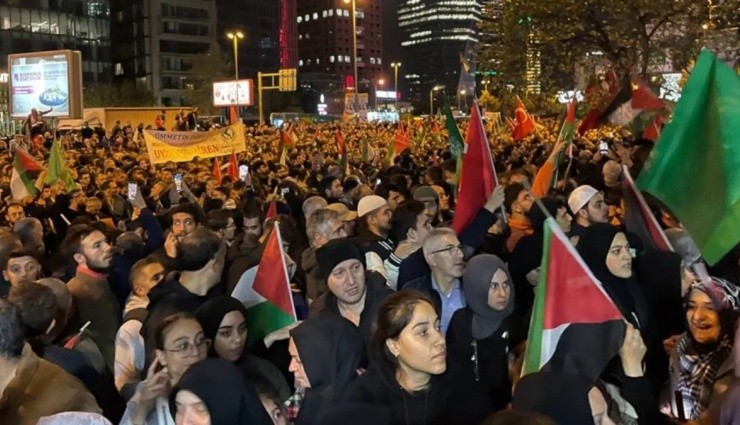 İstanbul ve Ankara'da 'İsrail' Protestosu!
