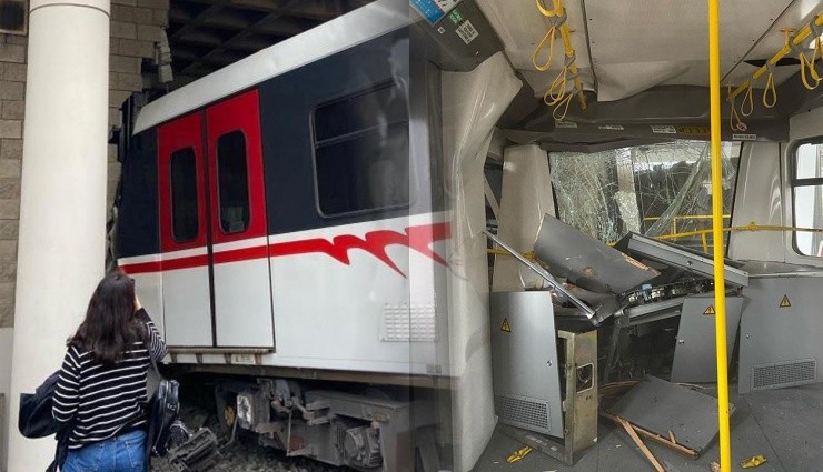 İzmir'de Metro Raydan Çıktı!