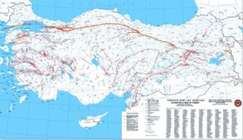 İşte Türkiye Diri Fay Hattı Haritası!