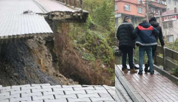 Zonguldak'ta Heyelan: Hastane Yolu Çöktü!