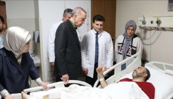 Erdoğan, Hastanedeki Depremzedeleri Ziyaret Etti!