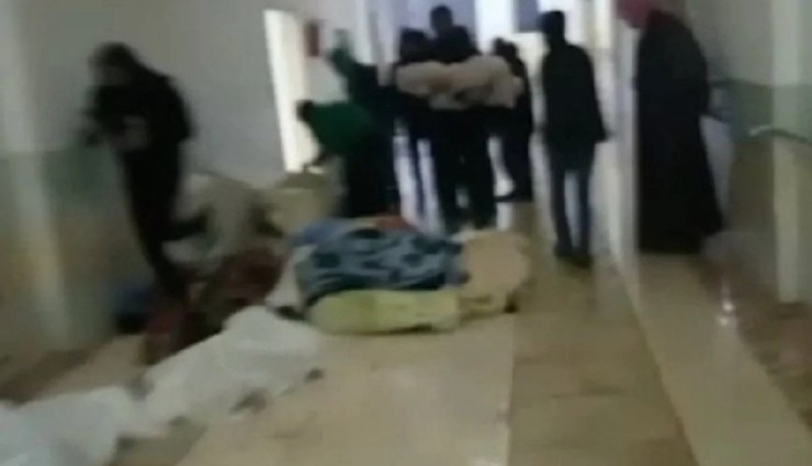 Suriye’deki Hastanede Korkunç Görüntü!