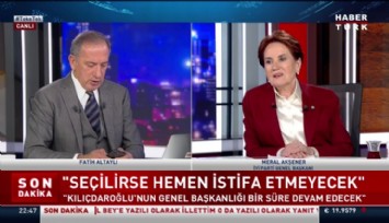 Akşener: '13. Cumhurbaşkanı Kılıçdaroğlu Olacak'