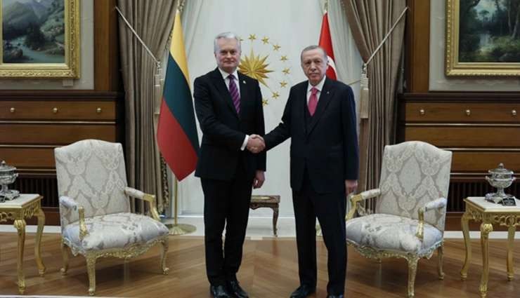 Erdoğan, Litvanya Cumhurbaşkanı ile Görüştü!