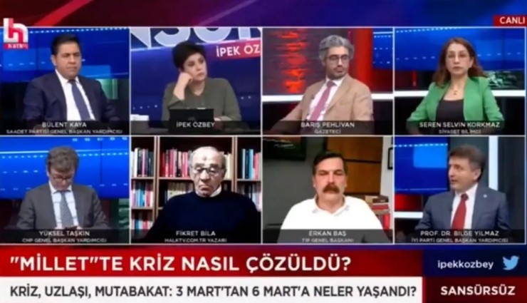 İYİ Partili Yılmaz, Halk TV Yayınında Halk TV’yi Eleştirdi!