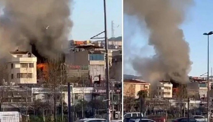 İstanbul'da 7 Katlı Otelde Yangın!