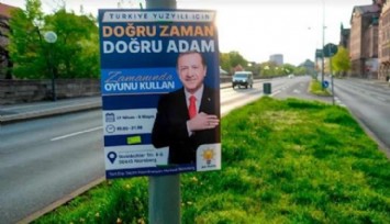 Almanya’da Erdoğan’ın Afişleri de Yasaklandı!