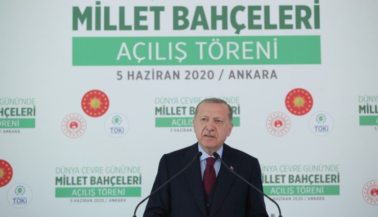 Erdoğan: 'Millet Bahçelerimiz Ülkemize Hayırlı Olsun'