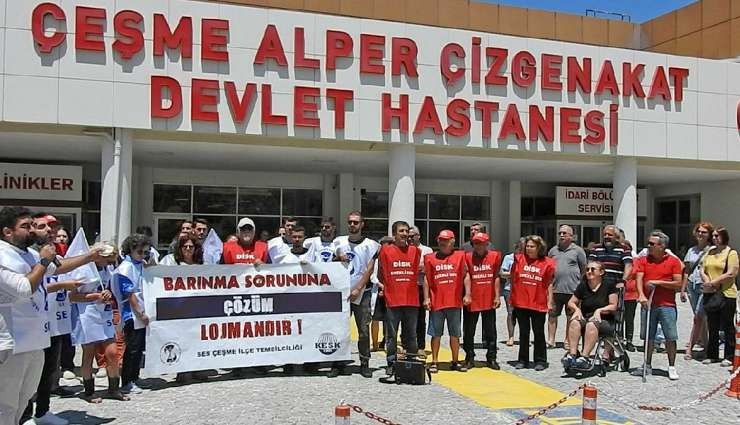 Sağlık Çalışanları Barınma Sorununu Protesto Etti!