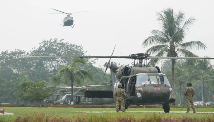 ABD-Avustralya Ortak Tatbikatında Helikopter Düştü!