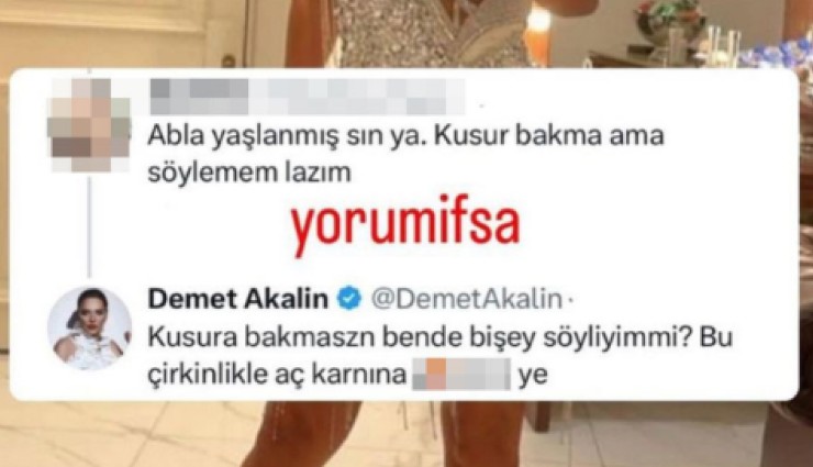 Demet Akalın Takipçisine '...Ye!' Dedi!