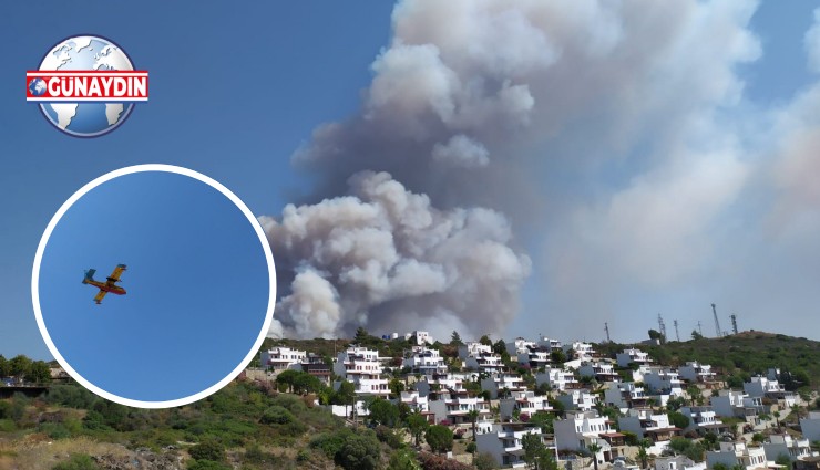 FLAŞ! Bodrum Adabükü'nde Büyük Yangın!