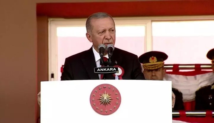 Erdoğan Kara Harp Okulu Diploma Töreni'nde!