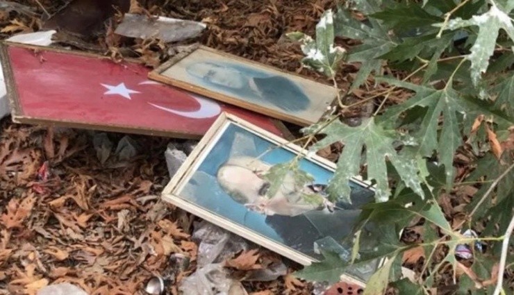 Skandal! Türk Bayrağı Ve Atatürk Posterleri Yerlere Atıldı!