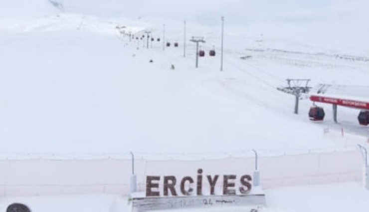 Erciyes'te Kar Kalınlığı 110 Santimetreye Ulaştı!