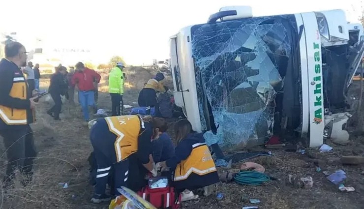 Aksaray'da Otobüs Devrildi: 6 Kişi Öldü!