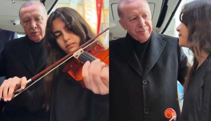 Erdoğan Keman Eşliğinde Çanakkale Türküsü Söyledi!
