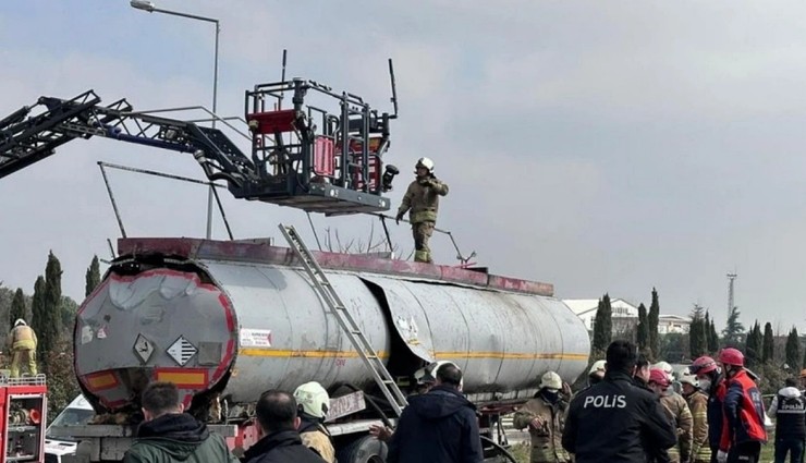 Ataşehir'de Akaryakıt Tankerinde Patlama: 1 Kişi Öldü!