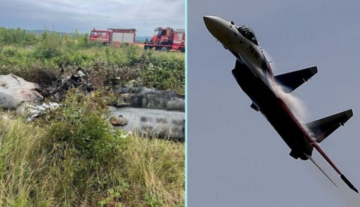 Gürcistan'da Eğitim Uçuşu Sırasında Savaş Uçağı Düştü!