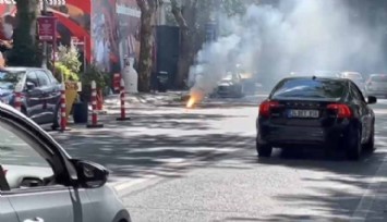 Sarıyer'de Yeraltı Elektrik Kabloları Yandı!