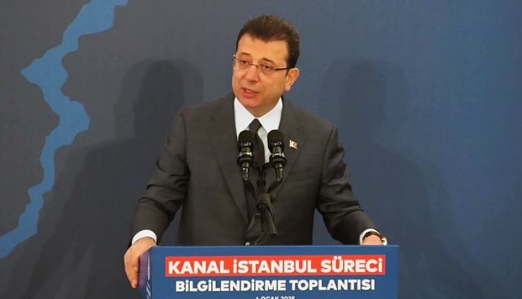 Ekrem İmamoğlu'ndan 'Kanal İstanbul' Açıklaması!