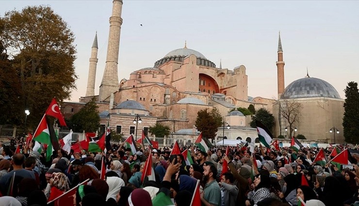 İstanbul'da Büyük Filistin Yürüyüşü!