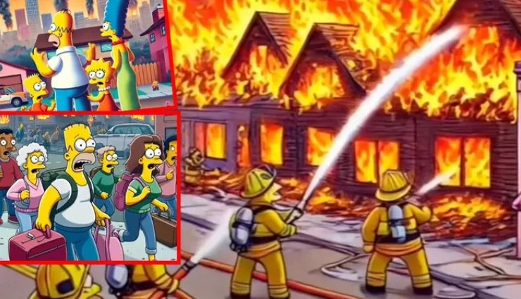 The Simpsons, Los Angeles Yangınını da Öngörmüş!