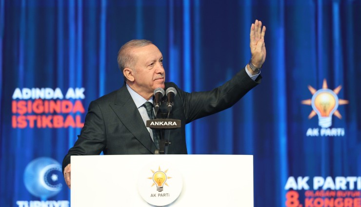 Erdoğan, AK Parti 8'inci Olağan Büyük Kongresi'nde konuştu