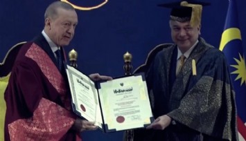 Erdoğan'a Malezya'da Fahri Doktora Verildi!