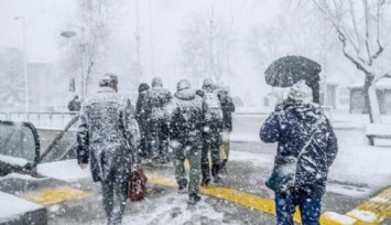 İstanbul'da Beklenen Kar Kapıya Dayandı!