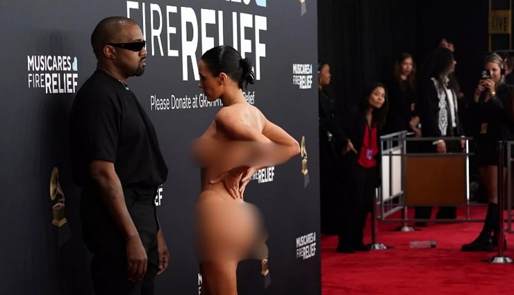 Kanye West ve Bianca Censori'den Grammy'de Skandal!