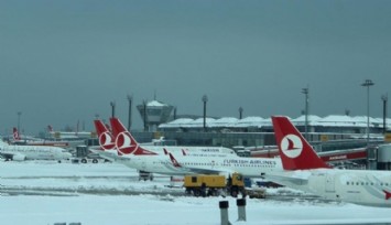 THY'den Bazı İstanbul Uçuşlarına Kar İptali!