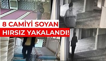 Camilere Dadanan Hırsız Yakalandı!