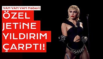 Miley Cyrusun Özel Jetine Yıldırım Çarptı