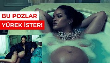 Rihanna'nın İç Çamaşırsız Pozları Olay Oldu!