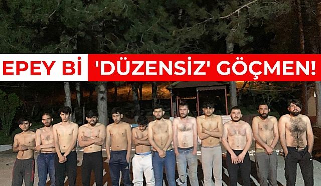 Yarı Çıplak Halde 84 Düzensiz Göçmen Yakalandı